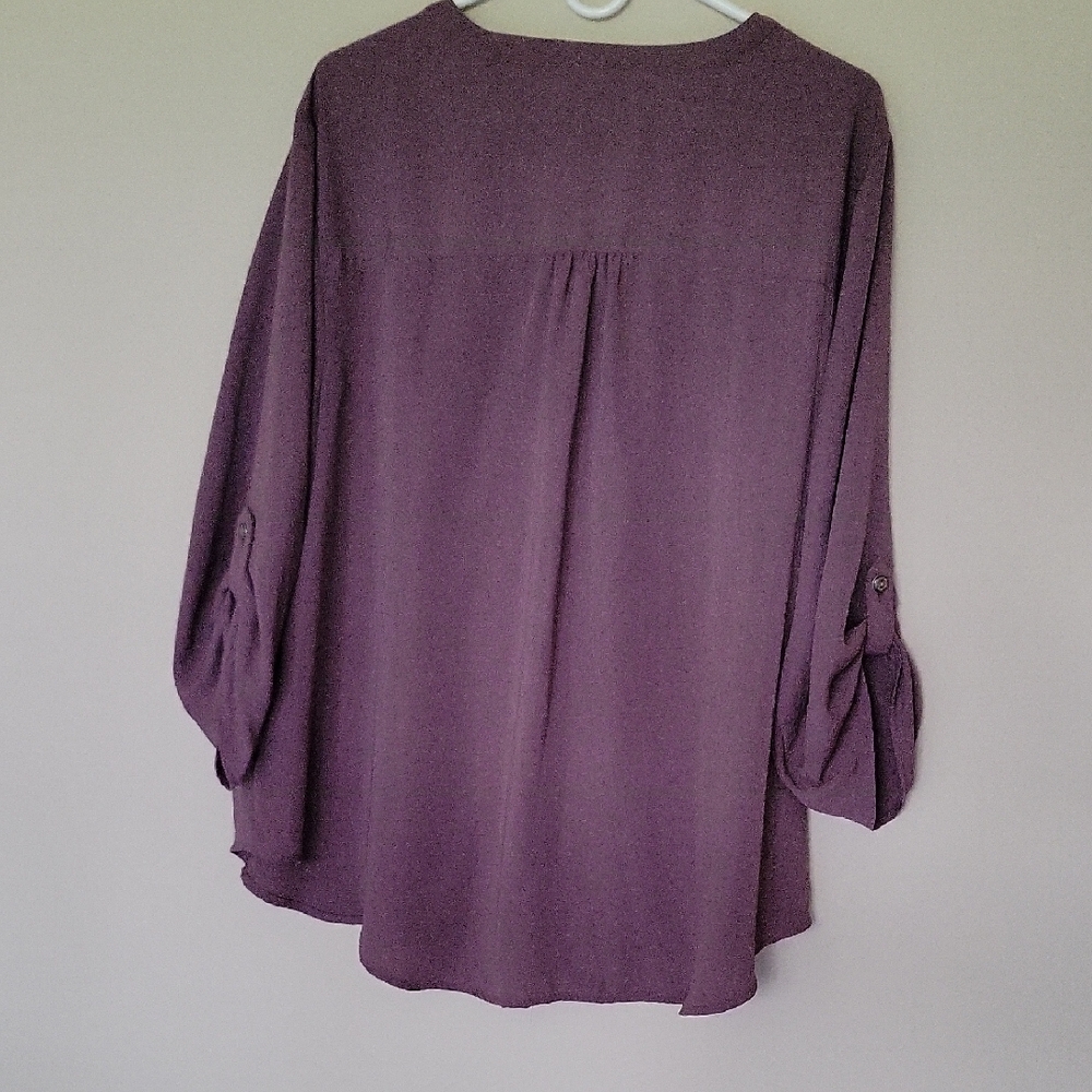 Women's Purple Blouse - Picture 5 of 7